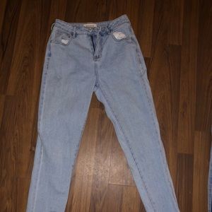 pacsun light wash mom jeans